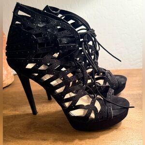 Jessica Simpson rhinestoned Strappy Heels